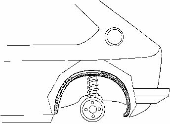 Wheel arch liner Opel Astra G: 3742348 Van Wezel Wheel niche