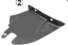4038435 Van Wezel Fender liner front left