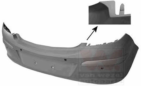 Rear bumper Opel Corsa D: 3750545 Van Wezel Bumper rear