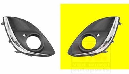 Radiator grille Opel Corsa D: 3752593 Van Wezel Front bumper grille (plug) left