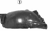 4331433 Van Wezel Fender liner front left