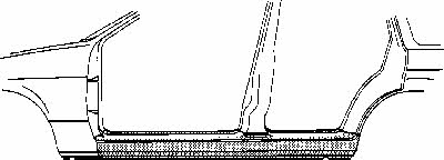 Scuff plates Opel: 3766103 Van Wezel Sill left