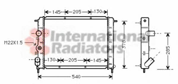 Van Wezel 43002258 Radiator, engine cooling 43002258