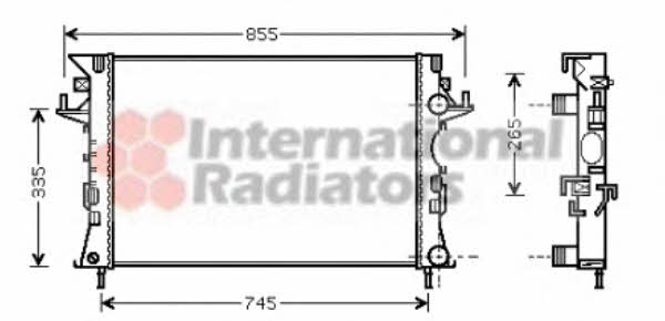 Van Wezel 43002292 Radiator, engine cooling 43002292