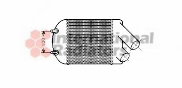 43004222 Van Wezel Intercooler, charger