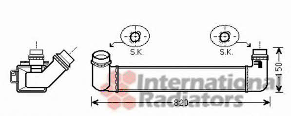 Intercooler charger Renault Fluence: 43004461 Van Wezel Intercooler, charger