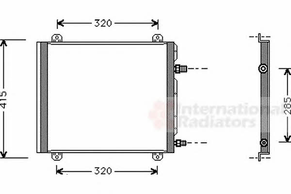 43005235 Van Wezel AC Condenser
