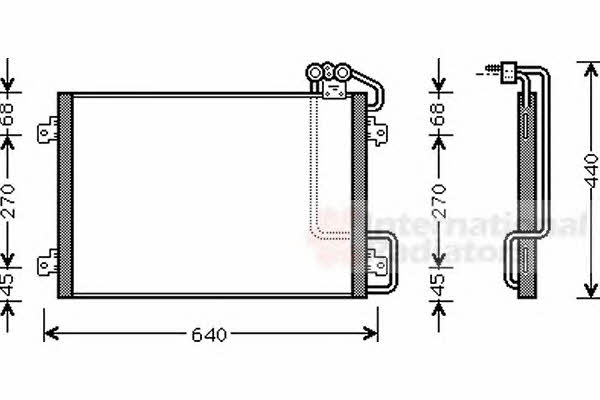Aircon condenser Renault Scenic: 43005273 Van Wezel AC Condenser