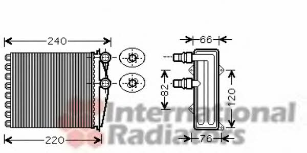 Van Wezel 43006380 Heat exchanger, interior heating 43006380