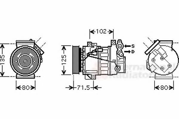 Van Wezel 4300K393 Compressor, air conditioning 4300K393 4300K393 Van Wezel Compressor, air conditioning