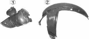 4310434 Van Wezel Front right liner