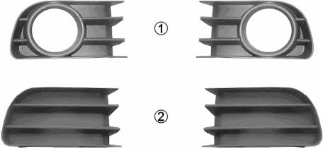 4327599 Van Wezel Front bumper grill