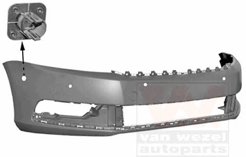 Front bumper Volkswagen Passat: 5740576 Van Wezel Front bumper