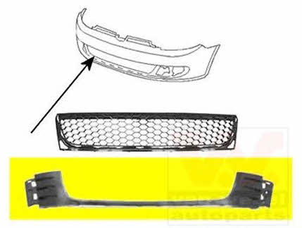 5765599 Van Wezel Front bumper grill