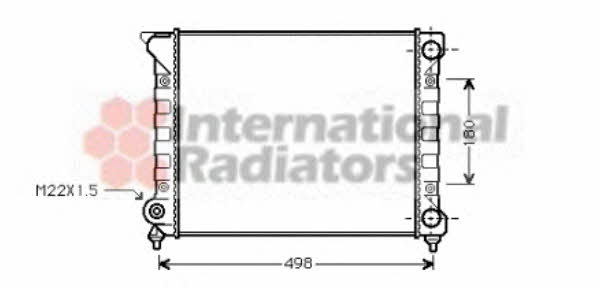 58002070 Van Wezel Engine cooling radiator