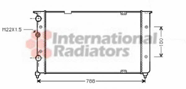 58002103 Van Wezel Engine cooling radiator