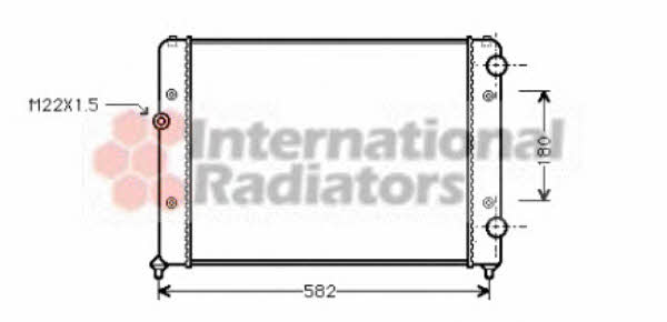 58002119 Van Wezel Engine cooling radiator