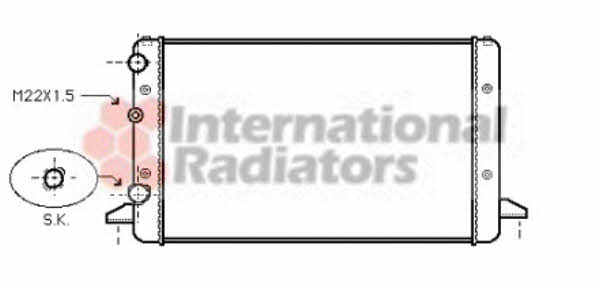 58002121 Van Wezel Engine cooling radiator
