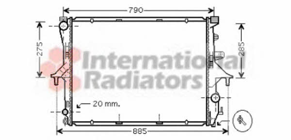 Van Wezel 58002199 Radiator, engine cooling 58002199