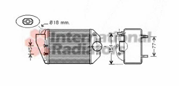 Van Wezel 58004221 Intercooler, charger 58004221