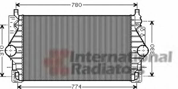 Van Wezel 58004246 Intercooler, charger 58004246 58004246 Van Wezel Intercooler, charger