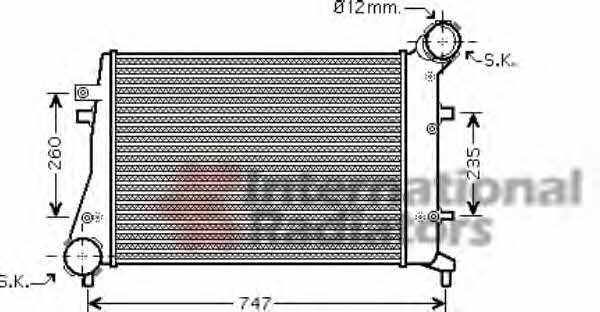 Van Wezel 58004268 Intercooler, charger 58004268