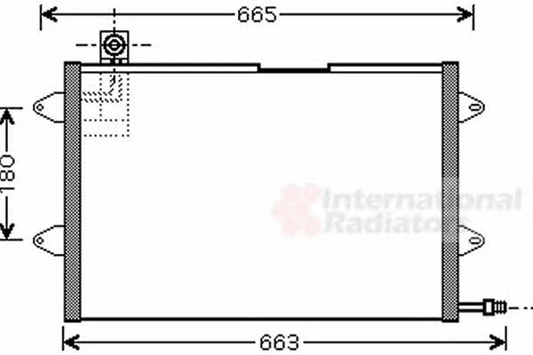 Aircon condenser Volkswagen: 58005146 Van Wezel AC Condenser