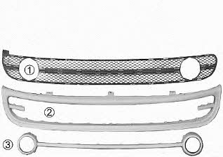 5803599 Van Wezel Front bumper grill