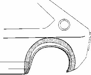 Fender repair parts Volkswagen Polo: 5808146 Van Wezel Repair part rear fender right
