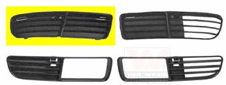 5824592 Van Wezel Front bumper grille (plug) right