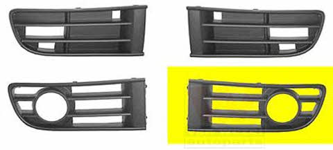 Radiator grill Volkswagen: 5827593 Van Wezel Front bumper grille (plug) left