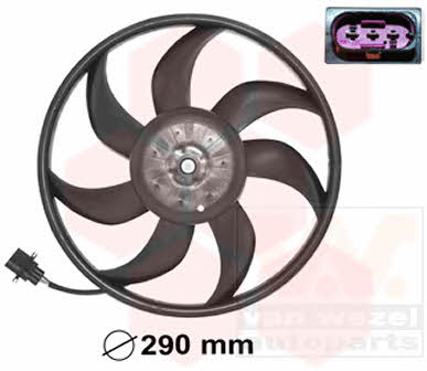 Van Wezel 5827745 Hub, engine cooling fan wheel 5827745
