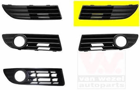 Front bumper grille (plug) right Van Wezel 5828596