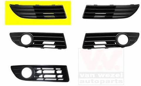 5828596 Van Wezel Front bumper grille (plug) right
