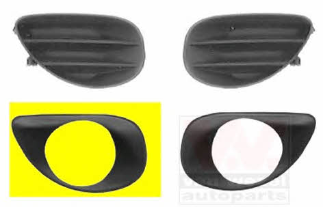 5432594 Van Wezel Front bumper grille (plug) right