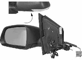 5828804 Van Wezel Rearview mirror external right