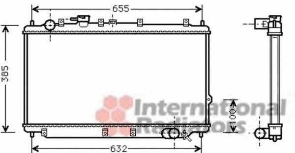 Van Wezel 83002114 Radiator, engine cooling 83002114