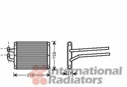 Van Wezel 83006095 Heat exchanger, interior heating 83006095