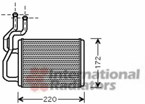 Van Wezel 83006118 Heat exchanger, interior heating 83006118