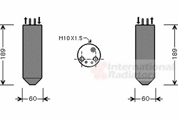 AC receiver drier KIA Carnival (Kia Carnival): 8300D042 Van Wezel Dryer, air conditioner