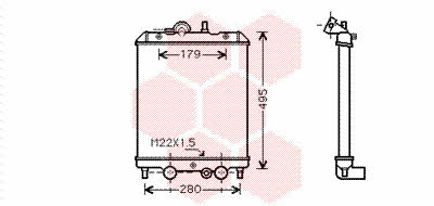 92002002 Van Wezel Engine cooling radiator