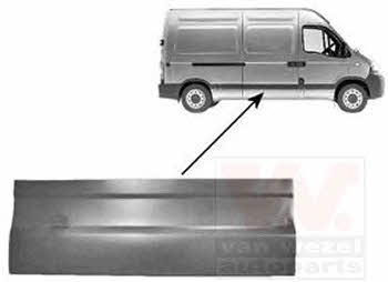 Exterior door components Opel: 4387175 Van Wezel Repair part door