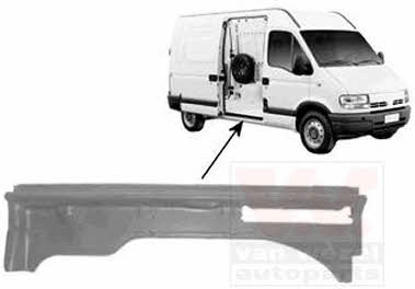 Fender repair parts Nissan: 4394110 Van Wezel Repair part fender