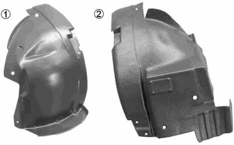 4395433 Van Wezel Fender liner front left