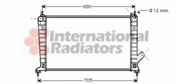 Van Wezel 47002035 Engine cooling radiator 47002035 47002035 Van Wezel Engine cooling radiator