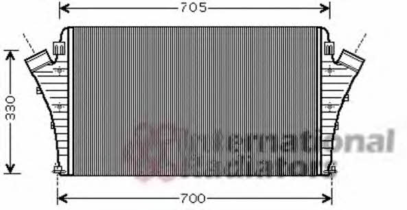 Intercooler charger Saab: 47004068 Van Wezel Intercooler, charger