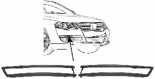 5839581 Van Wezel Trim front bumper left