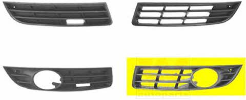 5839593 Van Wezel Front bumper grille (plug) left