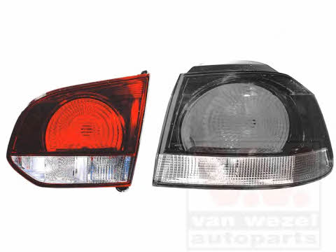 Back lights Volkswagen Golf: 5869934 Van Wezel Tail lamp inner right
