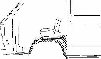5870156 Van Wezel Repair part front fender right